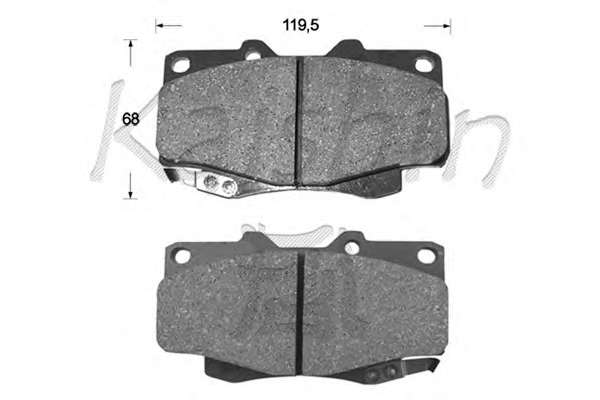 Комплект тормозных колодок, дисковый тормоз