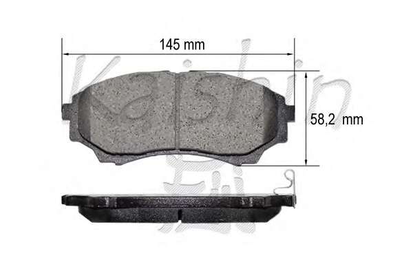 Комплект тормозных колодок, дисковый тормоз