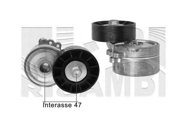 Натяжитель ремня, клиновой зубча