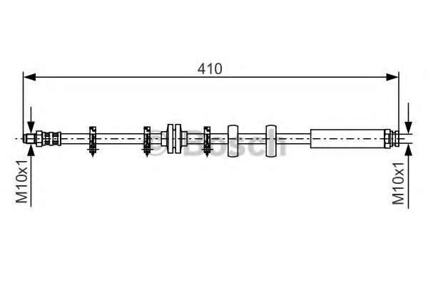 BOSCH FIAT шланг гальмівний передн.Brava,Bravo -01