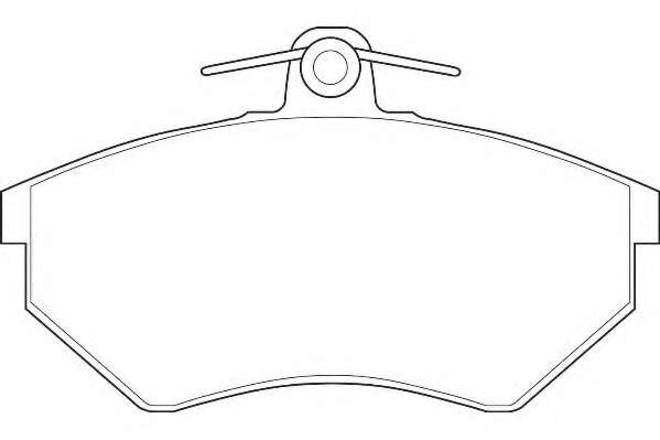 Комплект тормозных колодок, дисковый тормоз