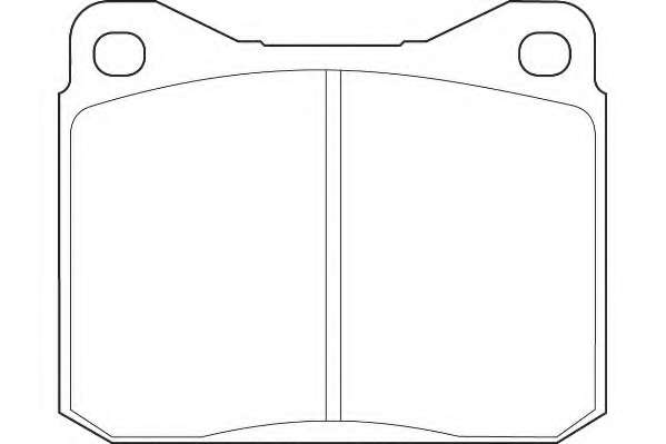 Комплект тормозных колодок, дисковый тормоз