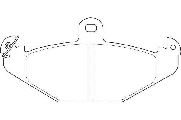 Комплект тормозных колодок, дисковый тормоз
