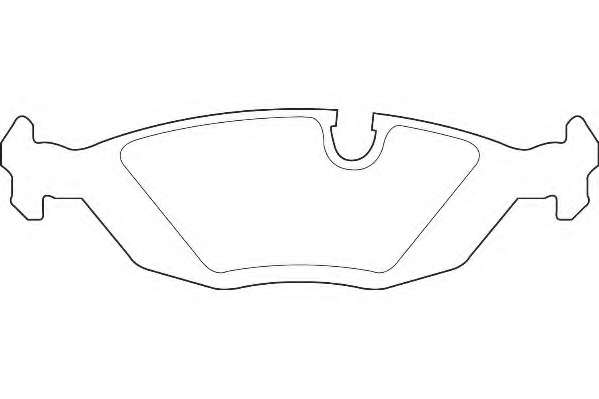 Комплект тормозных колодок, дисковый тормоз