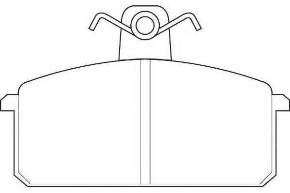Комплект тормозных колодок, дисковый тормоз