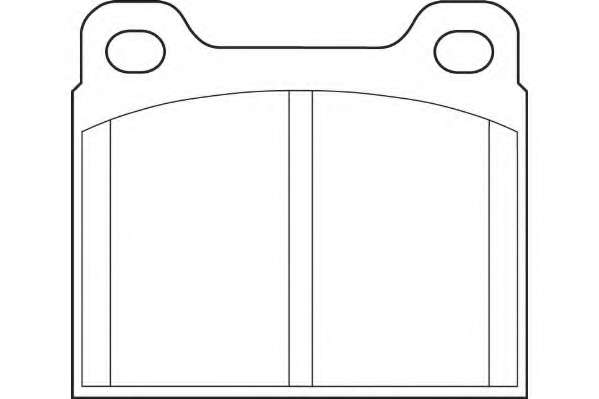 Комплект тормозных колодок, дисковый тормоз