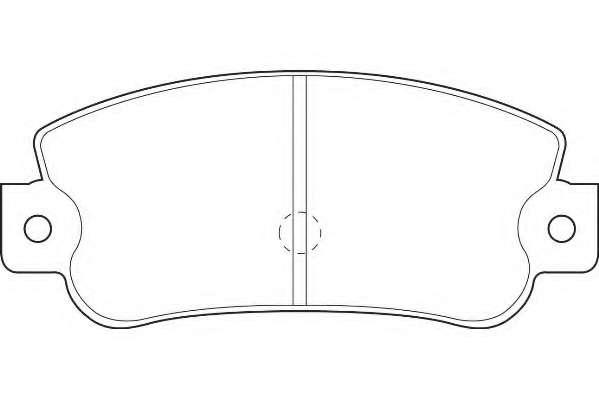 Комплект тормозных колодок, дисковый тормоз