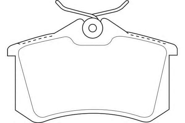 Комплект тормозных колодок, дисковый тормоз