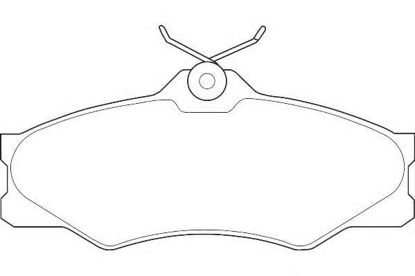 Комплект тормозных колодок, дисковый тормоз