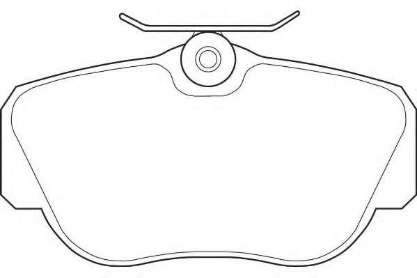 Комплект тормозных колодок, дисковый тормоз
