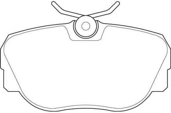 Комплект тормозных колодок, дисковый тормоз