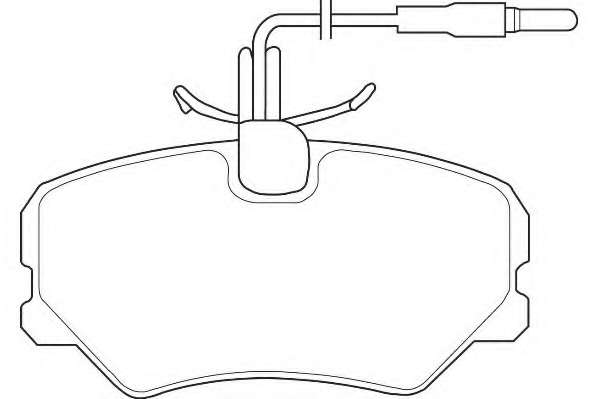 Комплект тормозных колодок, дисковый тормоз