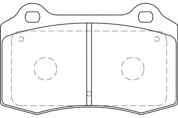 Комплект тормозных колодок, дисковый тормоз