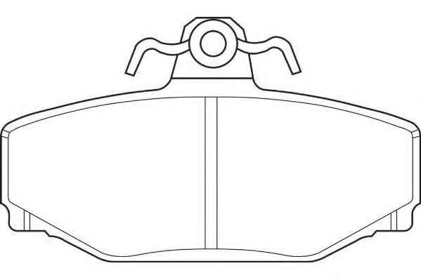 Комплект тормозных колодок, дисковый тормоз