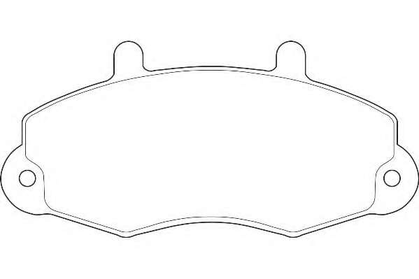 Комплект тормозных колодок, дисковый тормоз