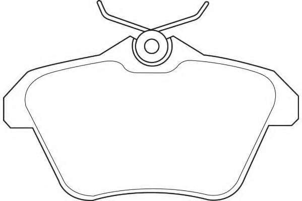 Комплект тормозных колодок, дисковый тормоз