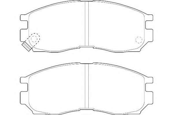Комплект тормозных колодок, дисковый тормоз