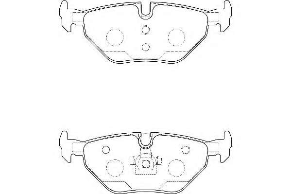 Комплект тормозных колодок, дисковый тормоз