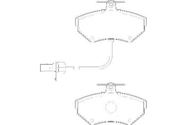 Комплект тормозных колодок, дисковый тормоз