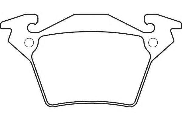 Комплект тормозных колодок, дисковый тормоз