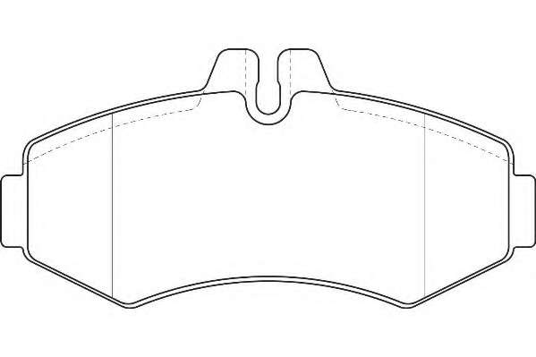Комплект тормозных колодок, дисковый тормоз