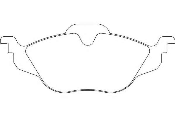 Комплект тормозных колодок, дисковый тормоз