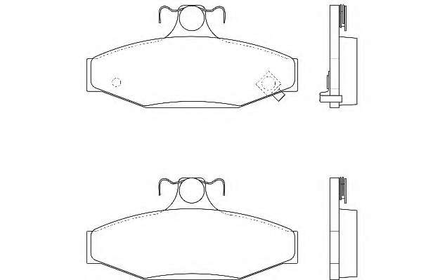 Комплект тормозных колодок, дисковый тормоз
