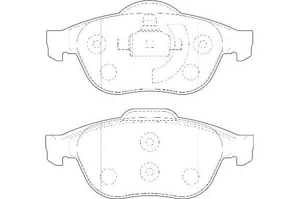 Комплект тормозных колодок, дисковый тормоз