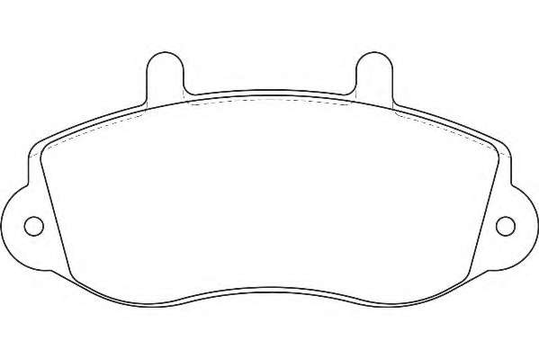 Комплект тормозных колодок, дисковый тормоз