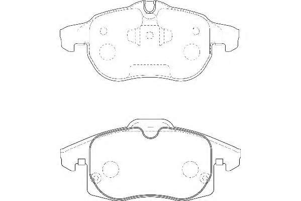 Комплект тормозных колодок, дисковый тормоз
