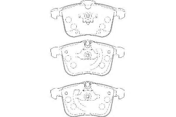 Комплект тормозных колодок, дисковый тормоз