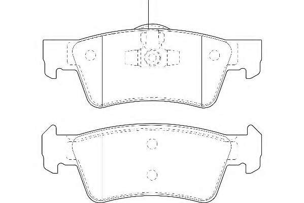 Комплект тормозных колодок, дисковый тормоз