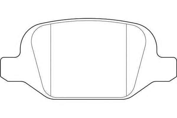 Комплект тормозных колодок, дисковый тормоз