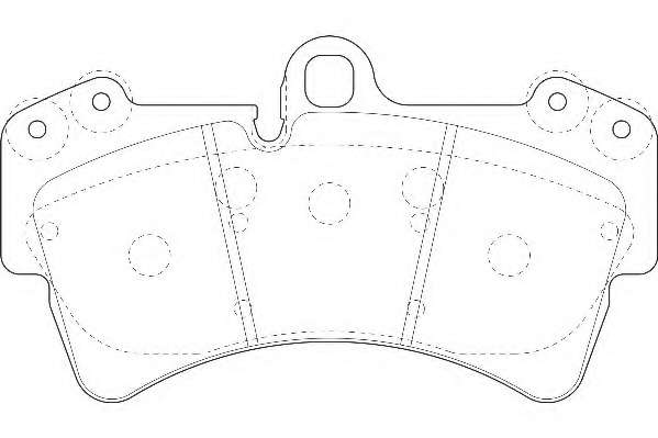 Комплект тормозных колодок, дисковый тормоз