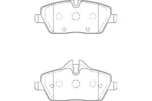 Комплект тормозных колодок, дисковый тормоз