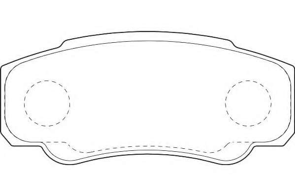 Комплект тормозных колодок, дисковый тормоз