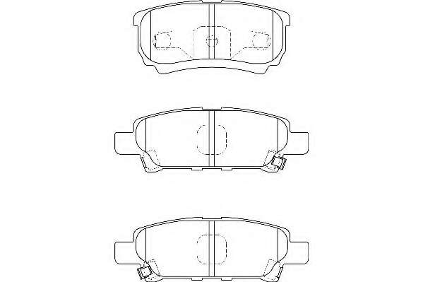 Комплект тормозных колодок, дисковый тормоз