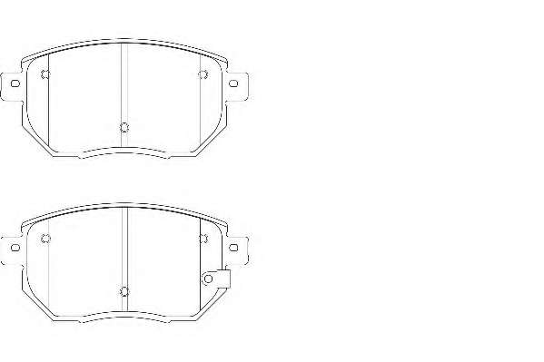 Комплект тормозных колодок, дисковый тормоз