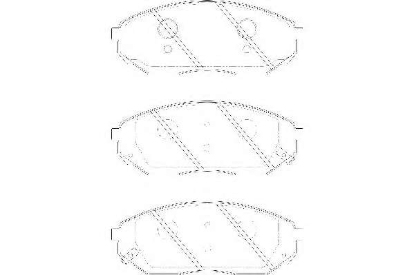 Комплект тормозных колодок, дисковый тормоз
