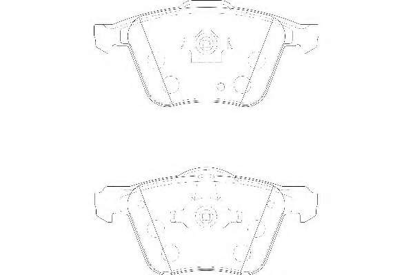 Комплект тормозных колодок, дисковый тормоз