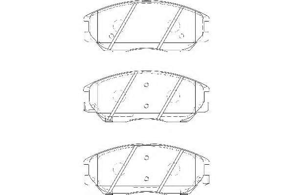 Комплект тормозных колодок, дисковый тормоз