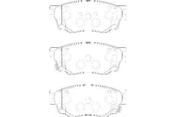 Комплект тормозных колодок, дисковый тормоз