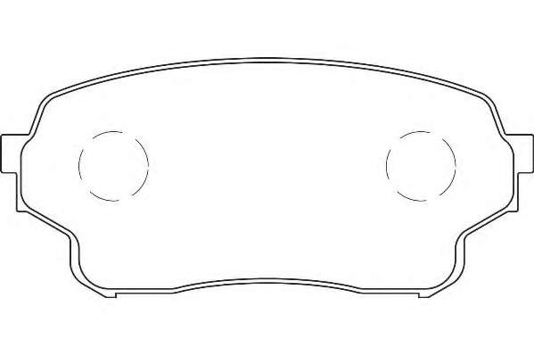 Комплект тормозных колодок, дисковый тормоз
