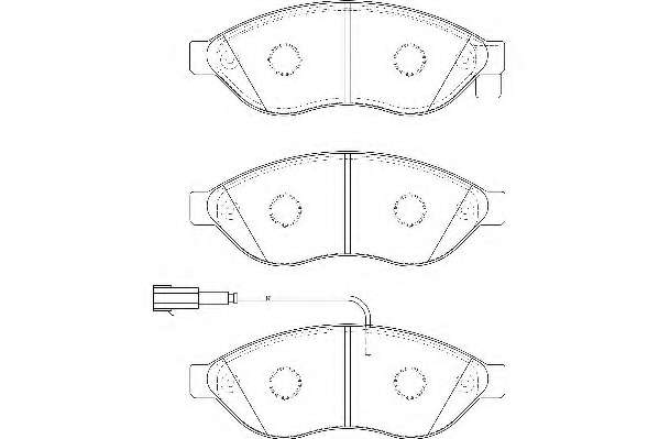 Комплект тормозных колодок, дисковый тормоз
