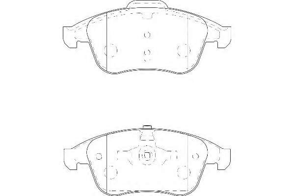 Комплект тормозных колодок, дисковый тормоз