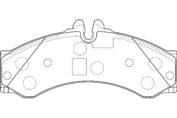 Комплект тормозных колодок, дисковый тормоз
