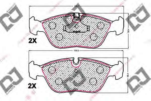Комплект тормозных колодок, дисковый тормоз