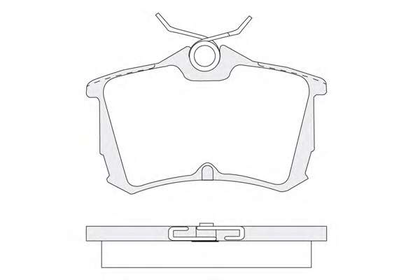 Комплект тормозных колодок, дисковый тормоз