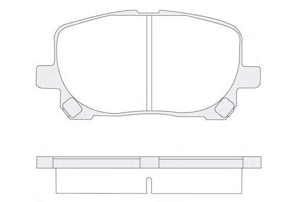 Комплект тормозных колодок, дисковый тормоз