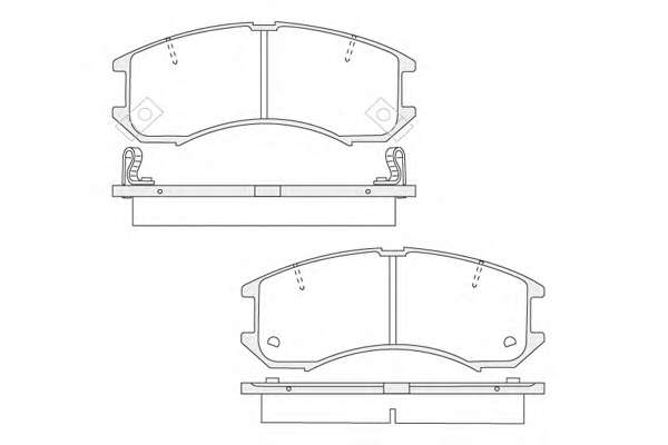 Комплект тормозных колодок, дисковый тормоз